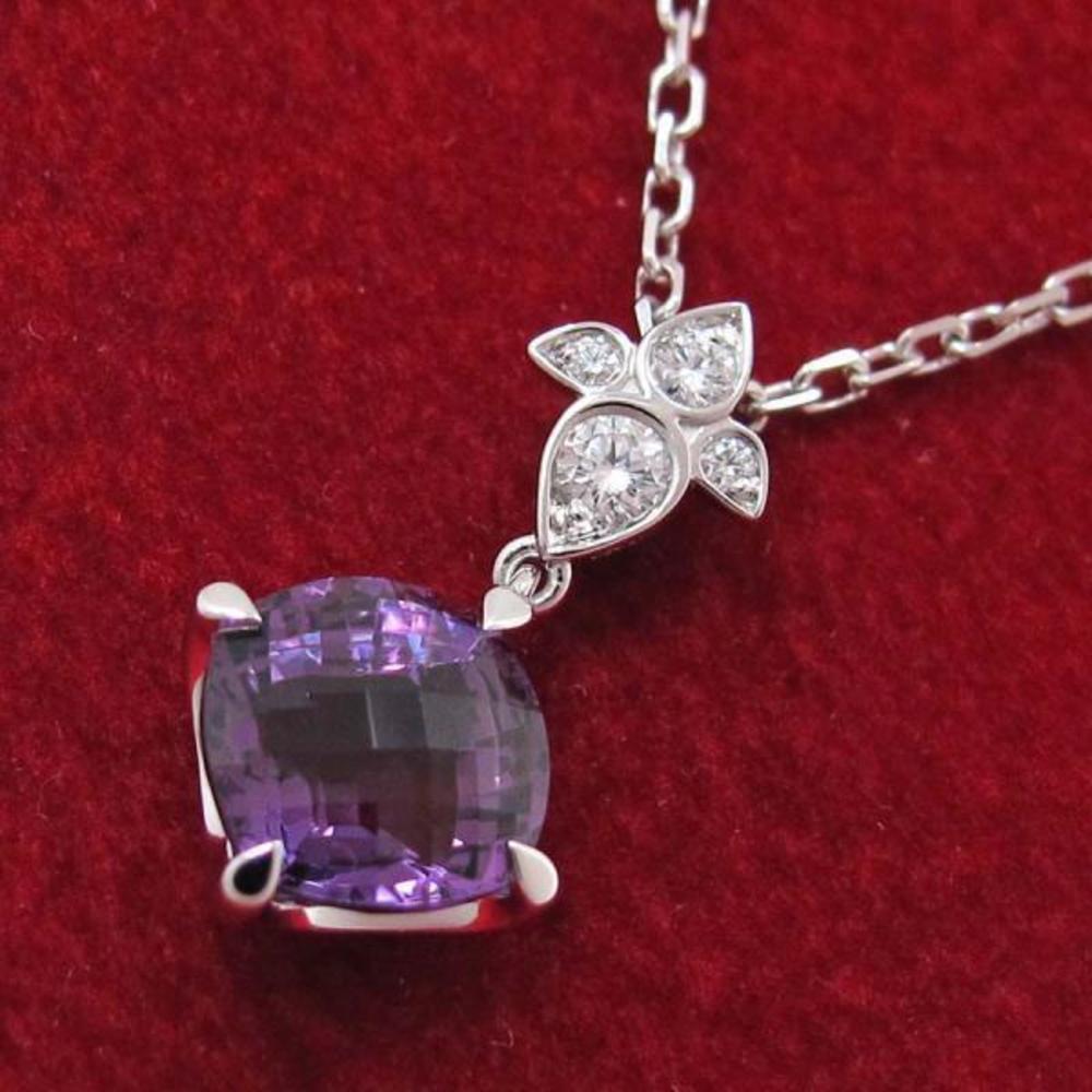 Cartier Indo Mystery Crown Diamond Necklace Amethyst